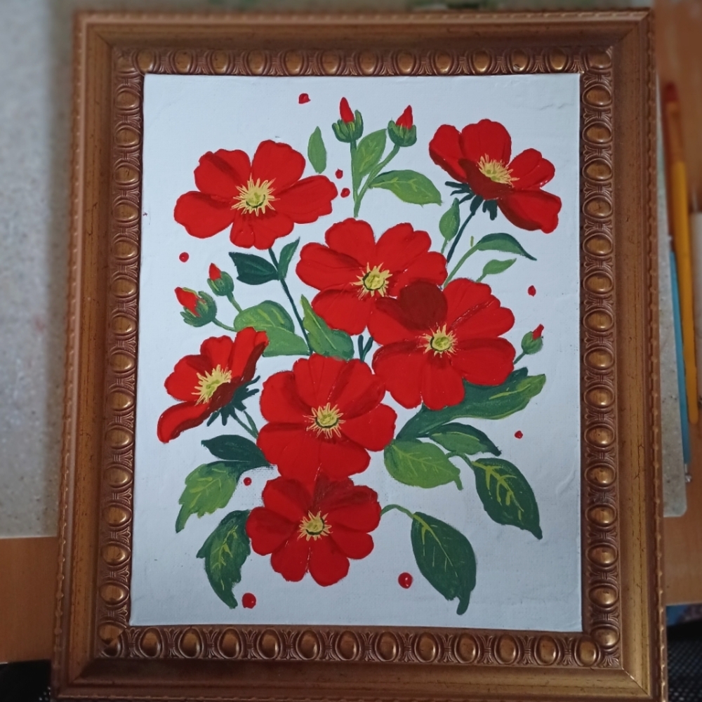 Summer Roses painting